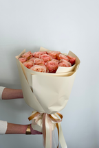 Peach Garden Roses Bouquet