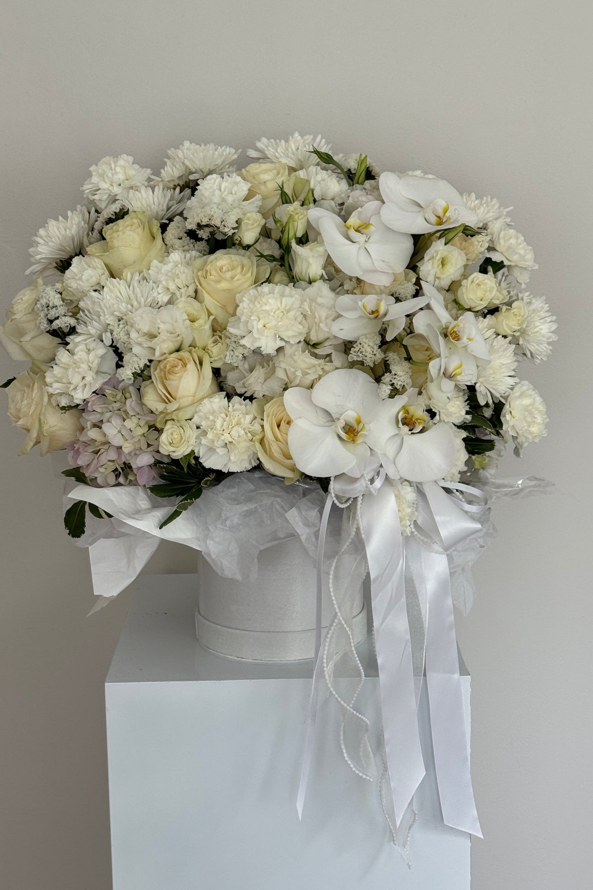White Serenity Flower Box